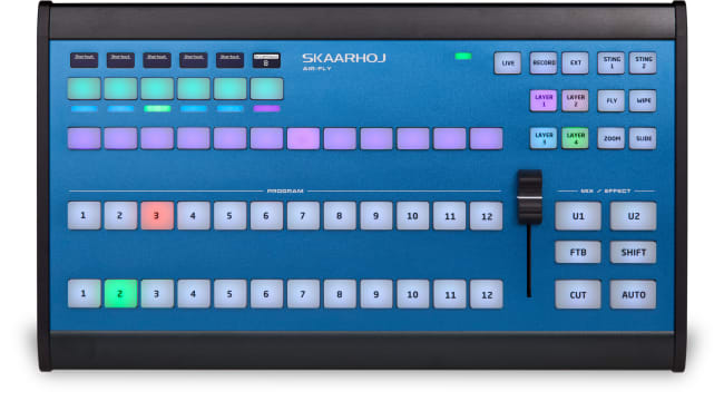 Skaarhoj AIR Fly Kontrollpanel for vMix med BluePill