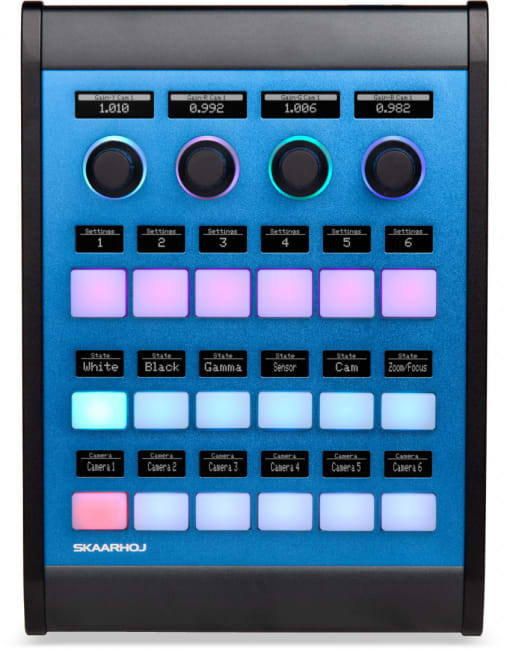 Skaarhoj INLINE 22 Kontrollpanel Utility 18 fireveis og 4 Rotary