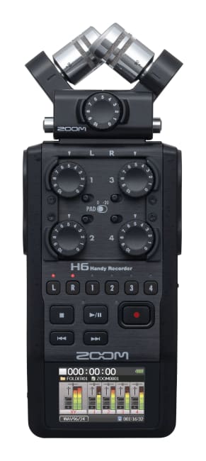 Zoom H6-BLK Digital Multitrack Recorder Sort