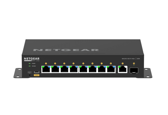 Netgear AV Line Switch M4250-9G1F 9P PoE+ (110W)