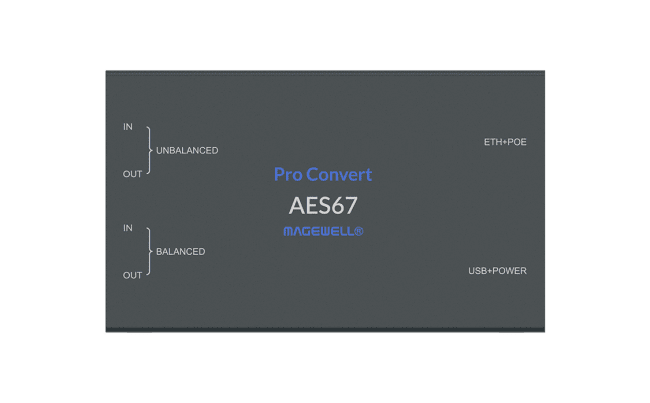 Magewell Pro Convert AES67 BIDI IP Audio konverter