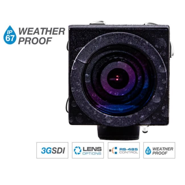 Marshall CV504-WP Minikamera med 4mm Objektiv 3G-SDI IP67