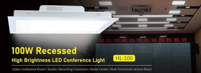 SWIT HL-100 innfellbar LED panellampe 100W dagslys 5600K