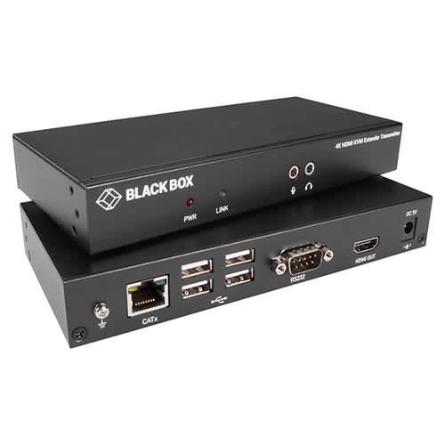 Black box KVXLCH-100 KVM Extender over CATx - 4K Single-Head HDMI USB 2.0