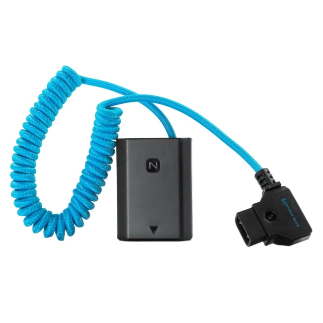 Kondor Blue D-Tap til NP-FZ100 Dummy Batterikabel Blå