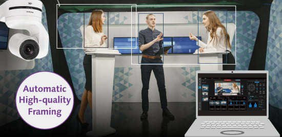 Panasonic AW-SF501Z Avansert Auto-Framing Lisens 3 Kameraer