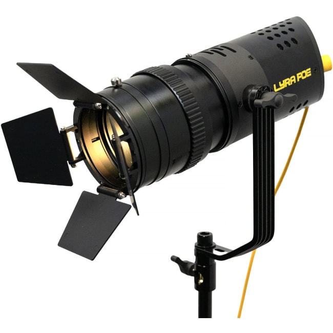 Ikan Lyra POE Bi-Color Studio Zoom Fresnel LED Lampe