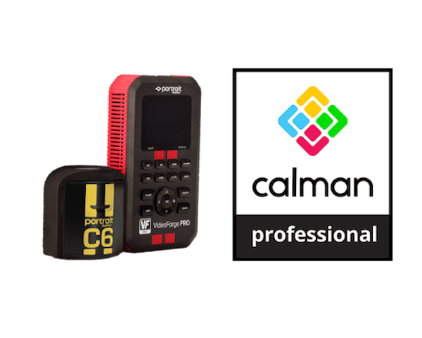Portrait Calman Professional Software Bundle med Calman studio, C6, Videoforge Pro 8k