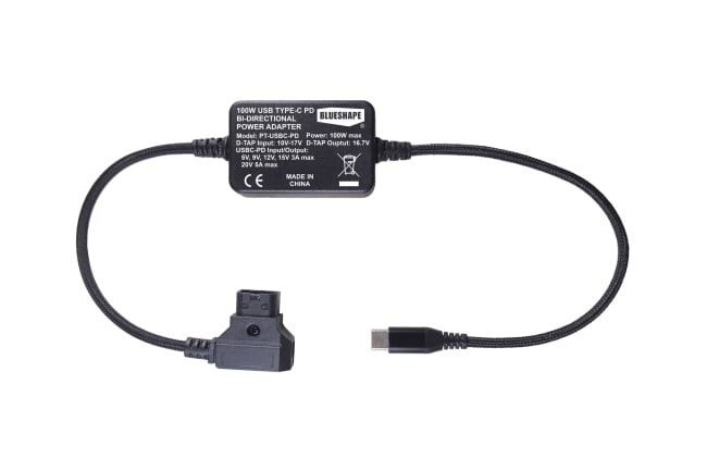 Haivision HWO-OT-DTP5 powerkabel med D-tap for Falkon sendere