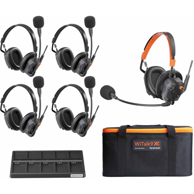 Saramonic WiTalk9 X-5D Double-Ear Intercom Sett 5 Personer