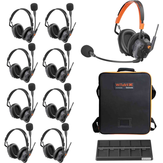 Saramonic WiTalk9 X-9D Double-Ear Intercom Sett 9 Personer