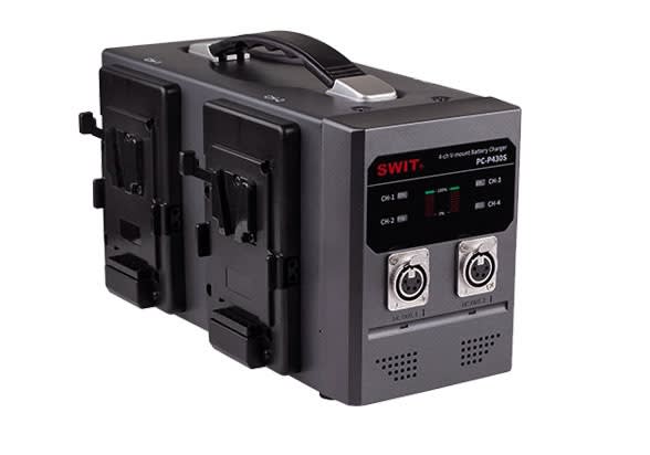 SWIT PC-P430S 4 kanals V-mount simultan Batterilader