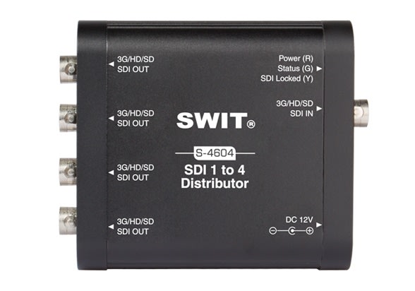 SWIT S-4604 3G/HD/SD-SDI 1:4 distribusjonsforsterker