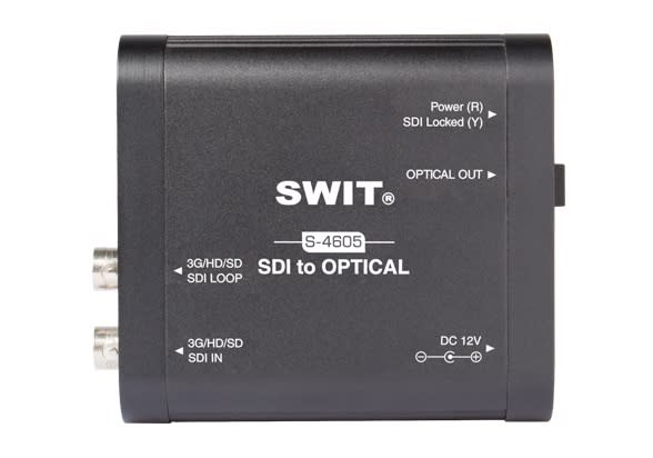 SWIT S-4605 3G/HD/SD-SDI til optisk fiber konverter