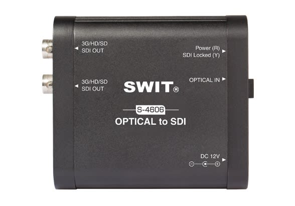 SWIT S-4606 Optisk Fiber til 3G/HD/SD-SDl konverter