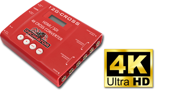 Decimator 12G-CROSS 4K HDMI/SDI Cross Converter