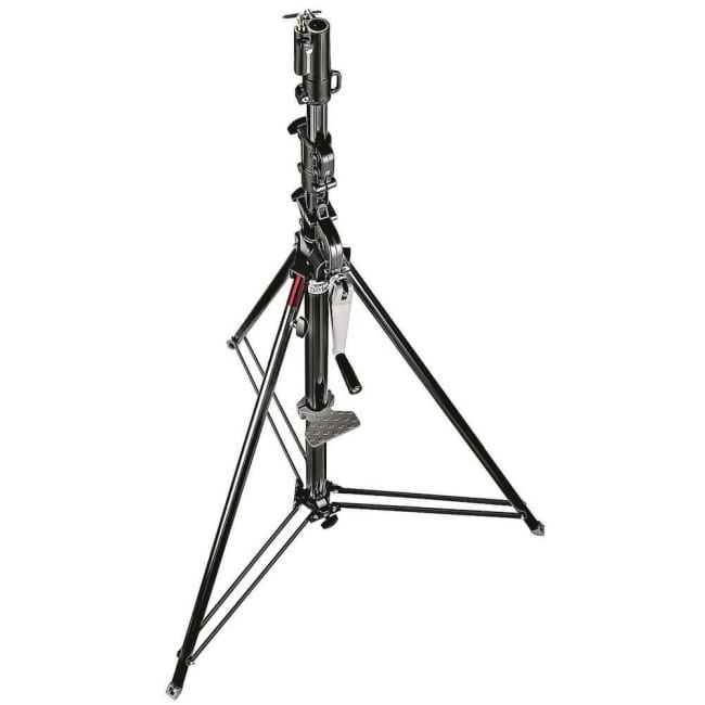 Manfrotto 087NWB Stativ Wind-Up 3-delt Svart