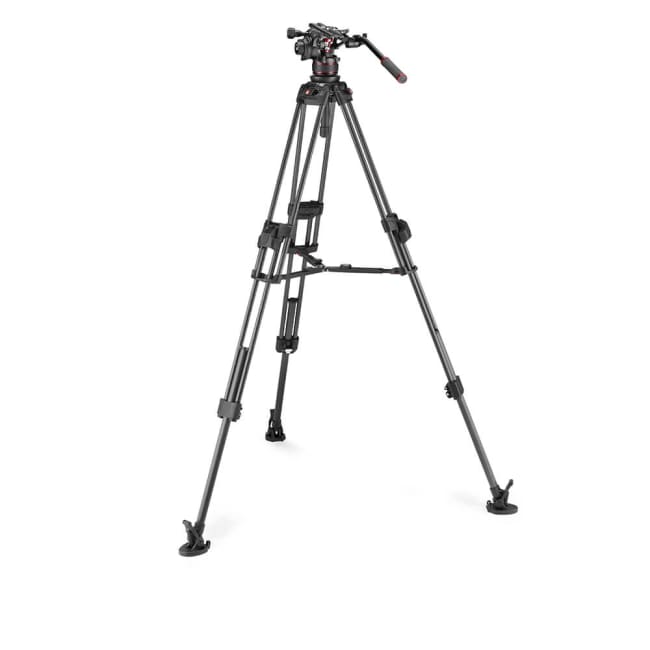 Manfrotto MVK612TWINFC 612 + 645 Stativkit Video Nitrotech Fast Twin MS Karbonfiber