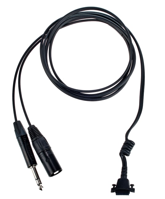 Sennheiser Cable-II-X3K1 Headsetkabel 2m kort-spiral, 6,3mm/XLR3