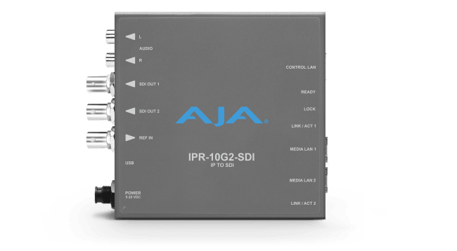 AJA IPR-10G2-SDI SMPTE ST 2110 SDI Dekoder