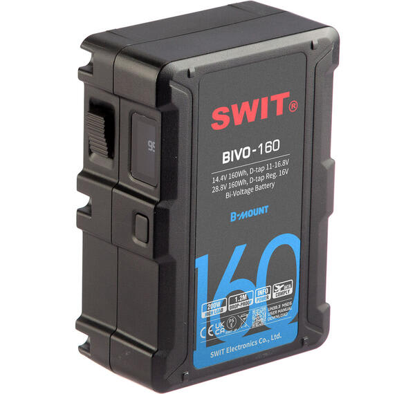 SWIT BIVO-160 Batteri Li-Ion 28.8V/14.4V 160Wh B- Mount 2x D-Tap