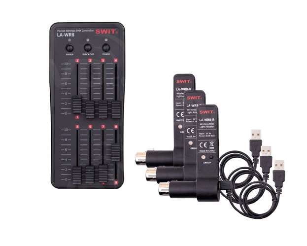 SWIT LA-WR8T-3R Trådløs DMX mottaker bundle