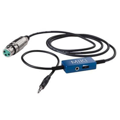 MIKI Metal Mikrofonkabel med Pre-amp, XLR3F til Minijack Technica del Arte