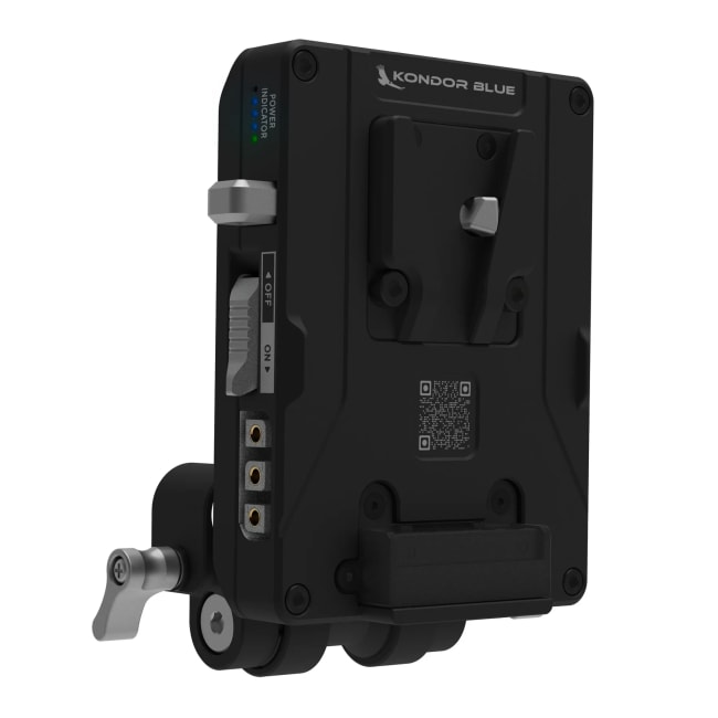 Kondor Blue V-Mount Pro Batteriplate Raven Black