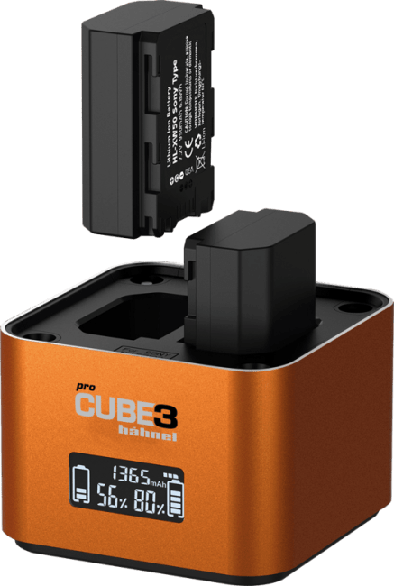 Hahnel Procube 3 - Dobbel batterilader for Sony batterier NP-BX1 NP-FW50 NP-FZ100