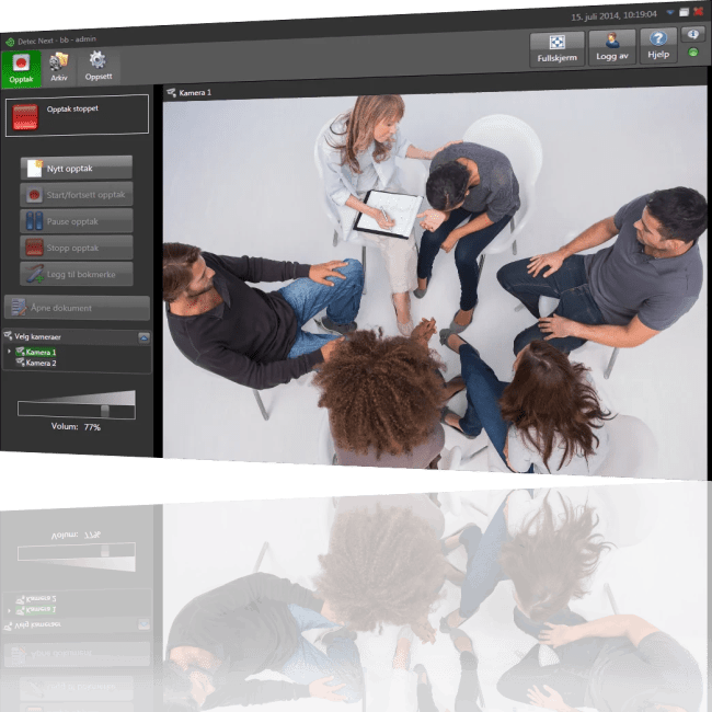 DETEC RECORD PC med lyd og bildeopptak