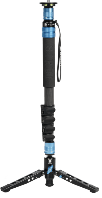 Sirui P-325FL Monopod med 3 føtter 63-170 cm Karbonfiber