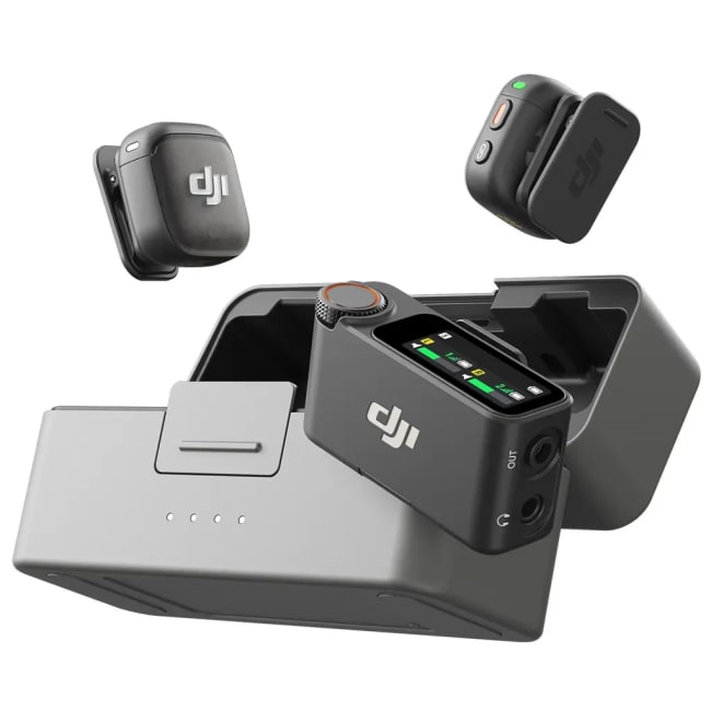DJI Mic 3 (2 TX + 1 RX + Charging Case) Trådløst mikrofonsett