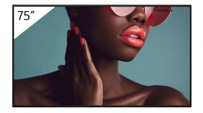 Sony FW-75BZ40L Skjerm 75" LowHaze 700Nits 24/7 Innebygd høytaler Pro Mode