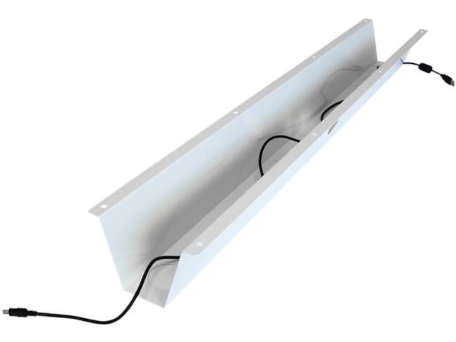 Kenson Kabelkanal for feste under skrivebord Hvit 1m