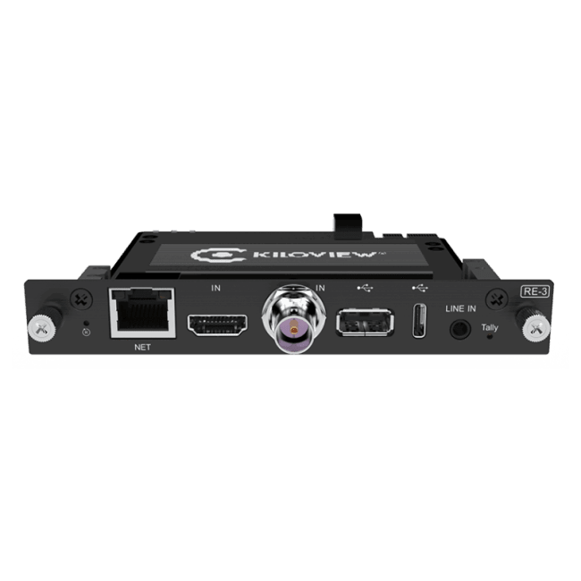 KiloView RE-3 Dual Channel 4K HDMI og 3G-SDI HEVC Videoenkoder modul for Cradle-serien