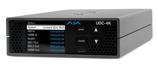 AJA UDC-4K UpDownCross Konverter med Frame Sync
