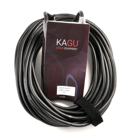 Kagu DMNX5BK30-KG DMX kabel 5 pin XLR han/hun Sort 30m