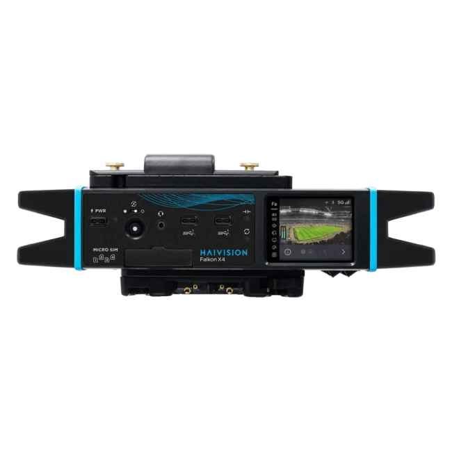 Haivision Falkon X4 Transmitter med V-Mount og hardcase