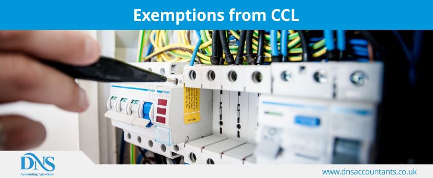 Exemptions from CCL Exemptions from CCL