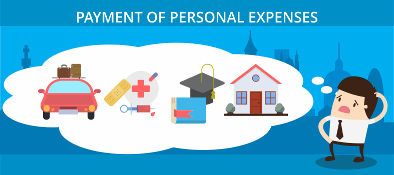 Payment of personal expenses