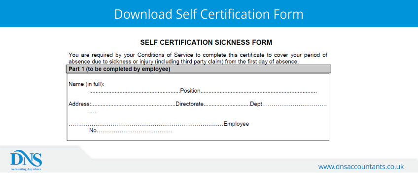 Download Self Certification Form Download Self Certification Form