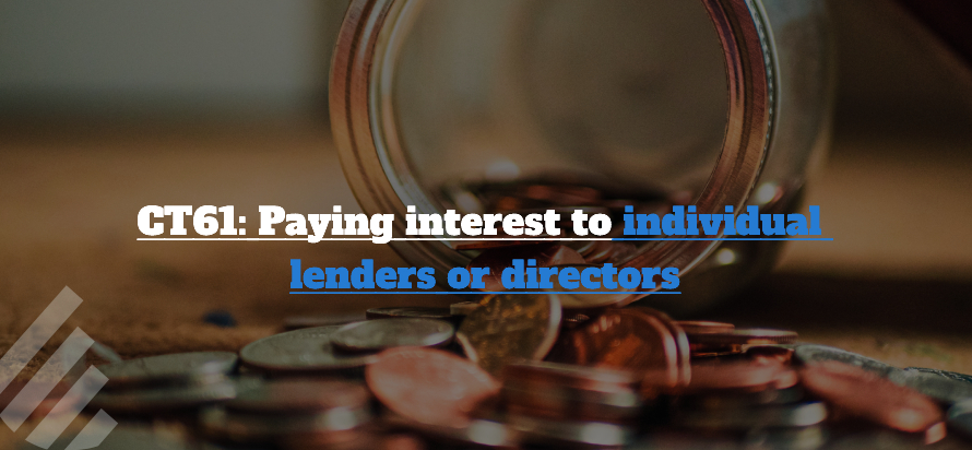 CT61: Paying interest to individual lenders or directors | DNS Accountants