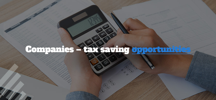 Companies – tax saving opportunities