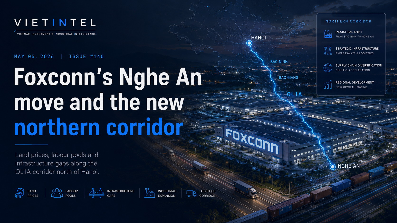 Issue #140 — Foxconn's Nghe An move and the new northern corridor