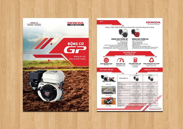 Brochure giới thiệu sản phẩm động cơ GP của Honda Brochure giới thiệu sản phẩm động cơ GP của Honda