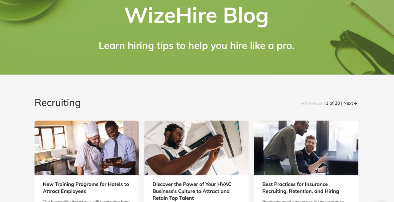 Blog - Wizehire - Online Recruiting Service to Grow Your Business