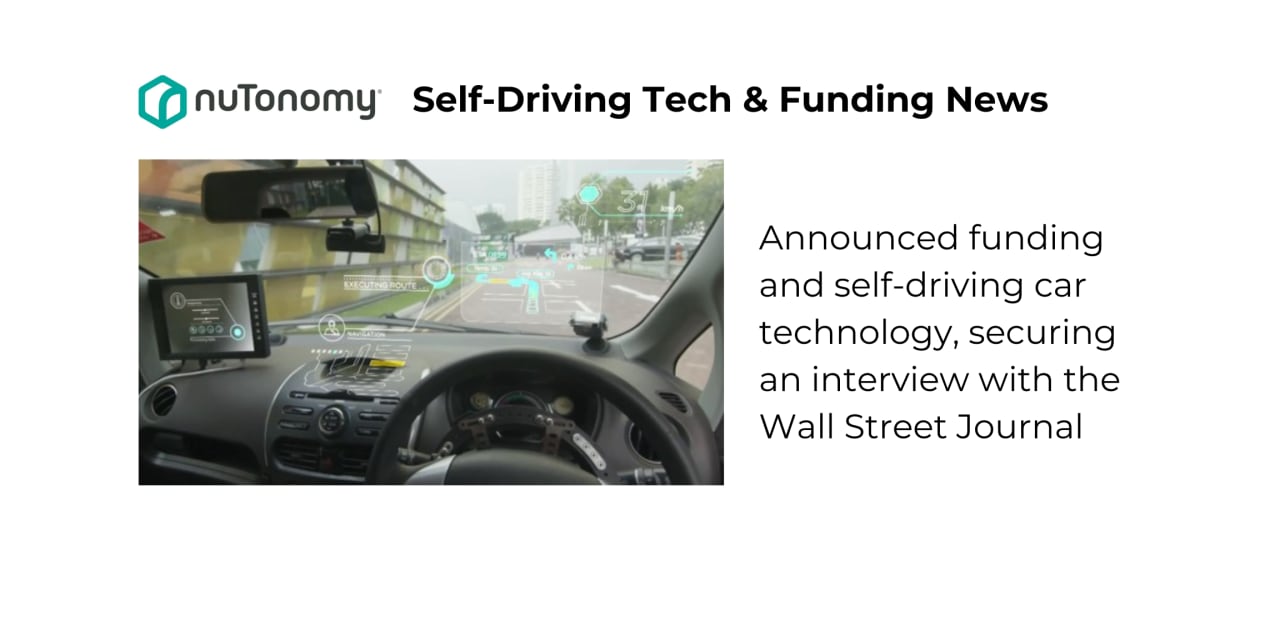 Self-Driving Car Launch - nuTonomy