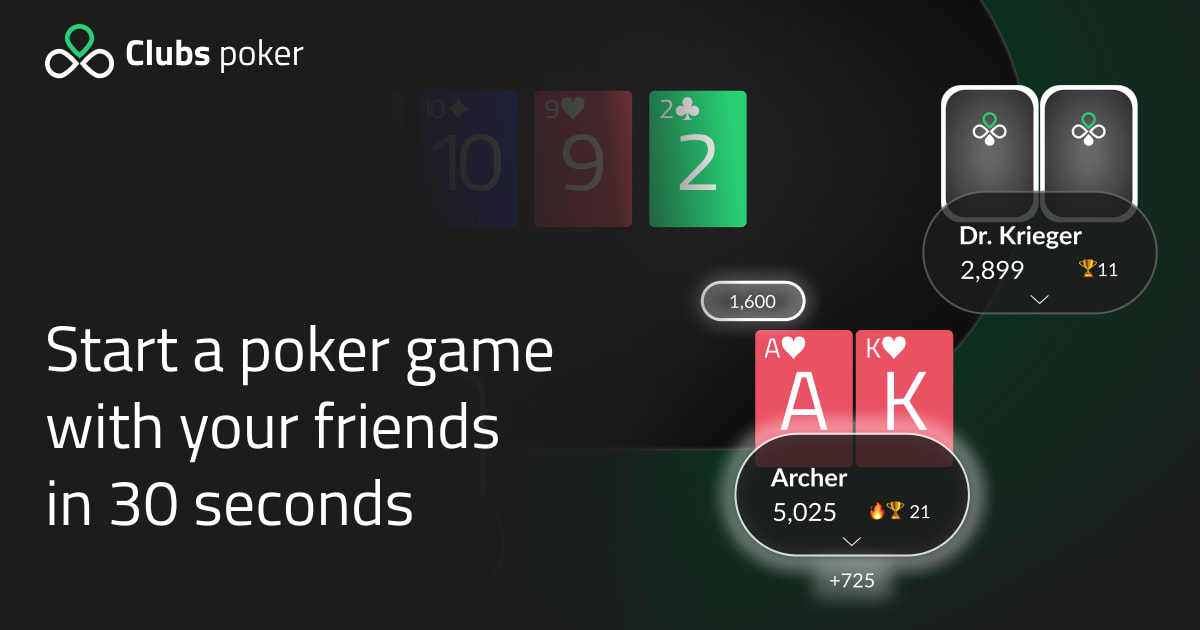 Clubs Poker | Play poker with friends