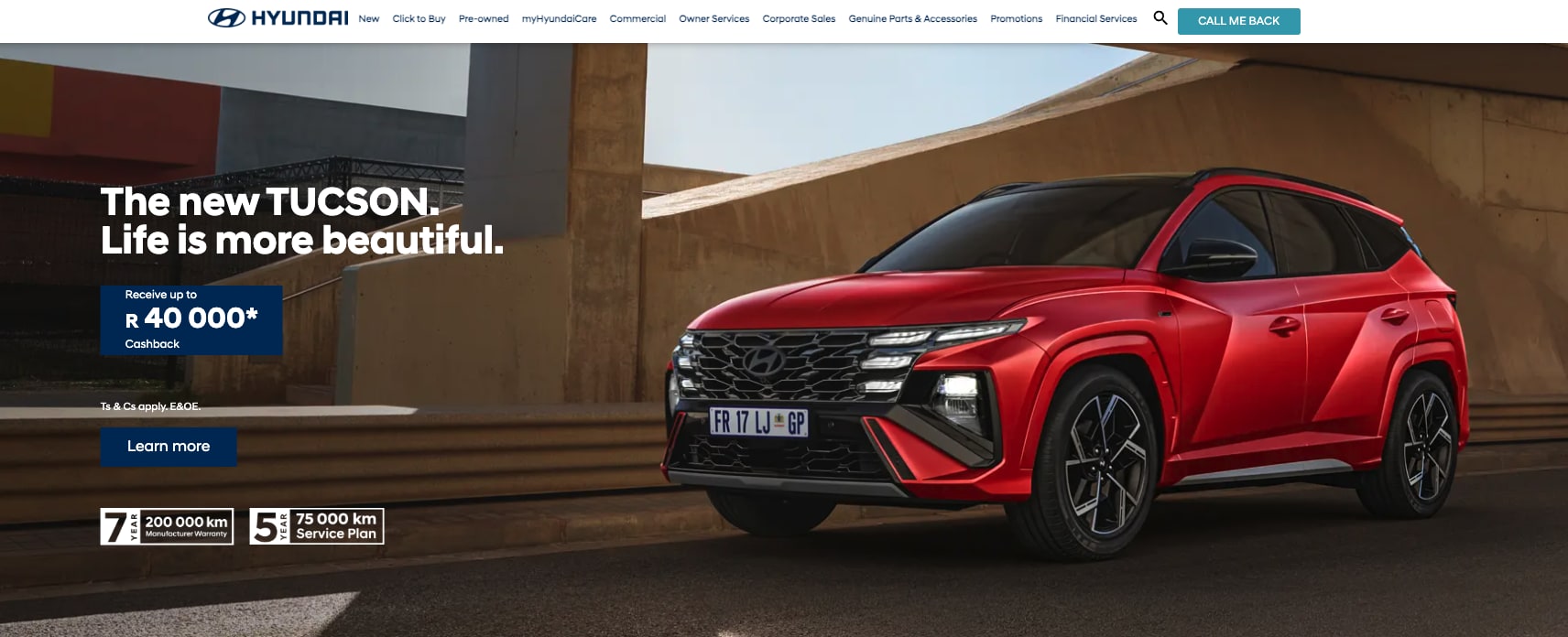 Hyundai South Africa Website Redesign