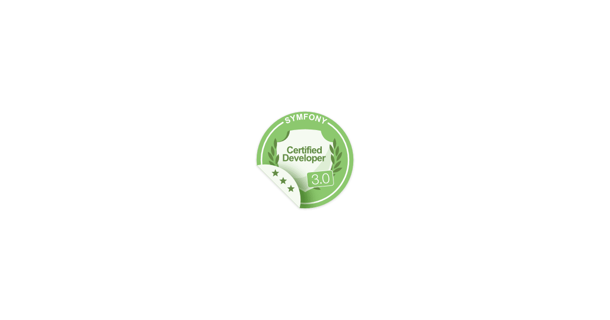 Symfony certification (level: Expert)